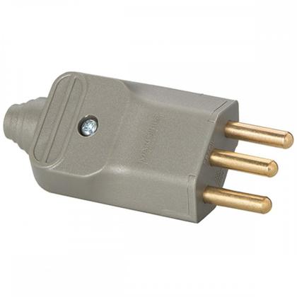 Imagem de Pino Macho Margirus 2P+T 20A Cinza - Kit C/10 Unidades