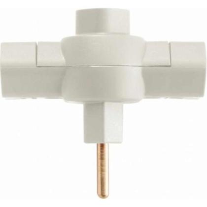 Imagem de Pino Três Saídas 2p 10a Cinza - Uso Doméstico - Tramontina