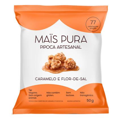 Imagem de Pipoca Artesanal Mais Pura Sabor Caramelo e Flor de Sal 50g