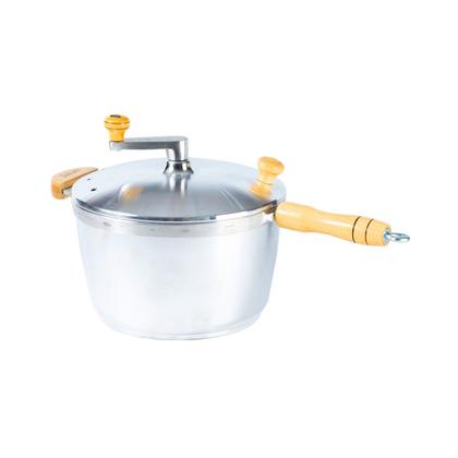 Imagem de Pipoqueira Alumínio Polido Pipoca Doce Salgada 5100ml 24cm