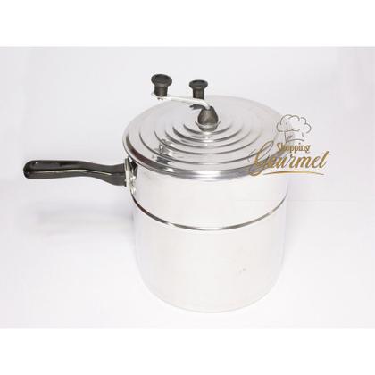 Imagem de Pipoqueira Panela De Alumínio Polido 5 Litros Luxo Nº 22 Pipoca Salgada E Doce