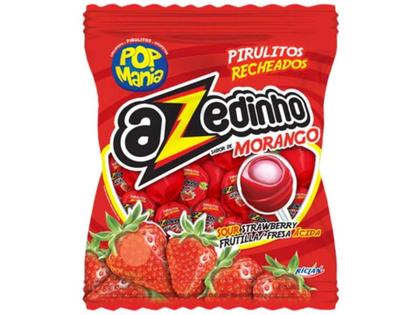 Imagem de Pirulito Pop Mania Azedinho Morango C/ 42unid 500g