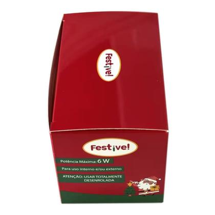 Imagem de Pisca Pisca de Natal 200 Lâmpadas LED Coloridas Fio Transparente 110v - Festive