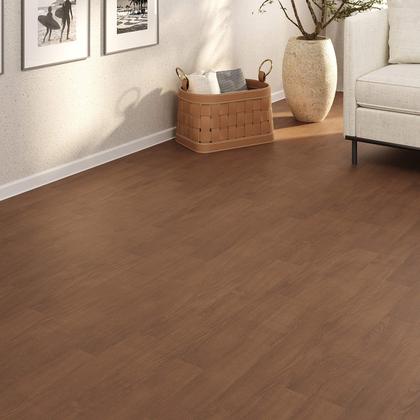 Imagem de Piso Vinílico Em Manta PVC 0,7mm Antiderrapante 10m² Imita Madeira Brilhoso