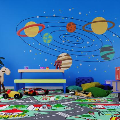 Imagem de Piso Vinílico Em Manta Pvc 2,5mm Antiderrapante 28 Metros Quadrados Ambiente Infantil Quarto Brinquedoteca Kids