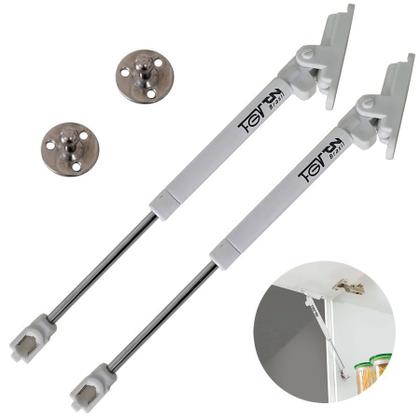 Imagem de Pistão a Gás 100N com amortecedor FgvTn Cinza- Kit com 2 unidades Branco