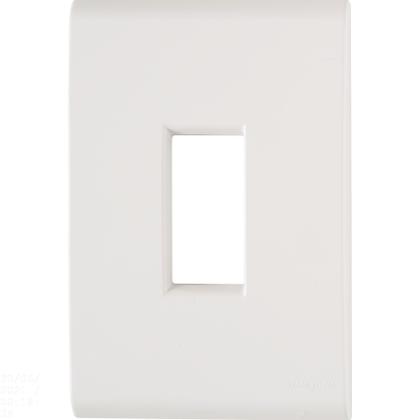 Imagem de Placa 1 Posto Vertical 4x2 Tramontina Liz Branca