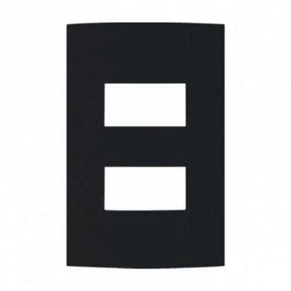 Imagem de Placa 4x2 2 postos horiz separados ebony clean - MarGirius