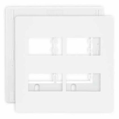 Imagem de Placa 4x4 4 Posto Separado Infiniti Branco c/ Suporte