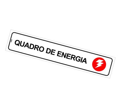 Imagem de Placa de Sinalização Aviso - Quadro de Energia em PS (Poliestireno) - Indicação de Segurança