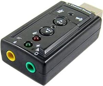 Imagem de Placa De Som Usb 7.1 Adaptador Audio P2 P3 Pc Notebook