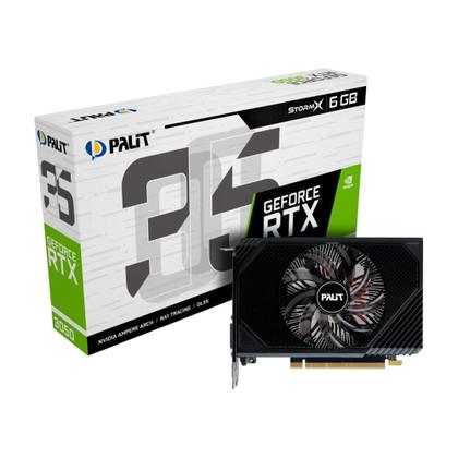Placa de Video RTX 3050 Stormix Palit NVIDIA GeForce, 6GB GDDR6