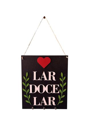 Imagem de Placa Decorativa Lar Doce Lar em MDF com Relevo ml2