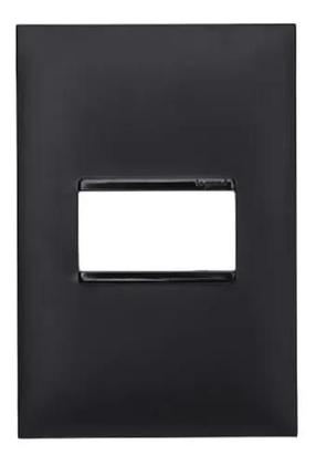 Imagem de Placa Espelho 4x2 Pial Plus(+) 1 Módulo 618501pt Preto Nf-e