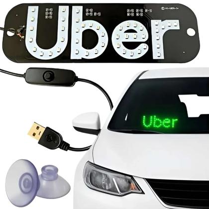 Imagem de Placa LED Recarregável Para Carro Pronta Entrega