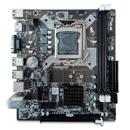 Imagem de Placa Mãe GET H81 Soquete LGA S1150 DDR3, com Slot para SSD M.2, Gigabit LAN, Porta HDMI e VGA, EFI BIOS, Goldentec