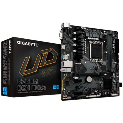 Imagem de Placa-Mãe Gigabyte B760M D2H Rev.1.0, Intel LGA1700, Micro ATX, DDR4, Preto - B760M D2H