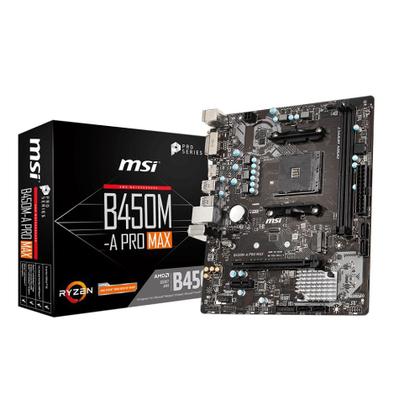 Imagem de Placa Mãe MSI B450M-A PRO MAX 2x DDR4 m-ATX - B450M-A-PRO-MAX