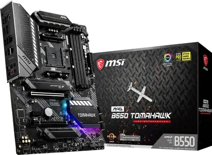 Imagem de Placa-Mãe MSI MAG B550 Tomahawk - AMD AM4, DDR4, ATX - Para Gaming