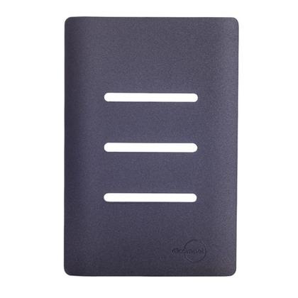 Imagem de Placa Novara Grafite 4x2 3 Interruptores c/ Suporte Dicompel