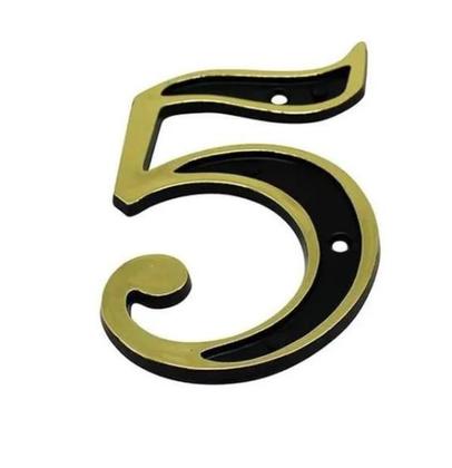 Imagem de Placa Número Residencial Colonial Ouro Casa Pvc Emave