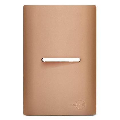 Imagem de Placa Para 1 Interruptor Horizontal 4X2 - Novara Ouro Rose