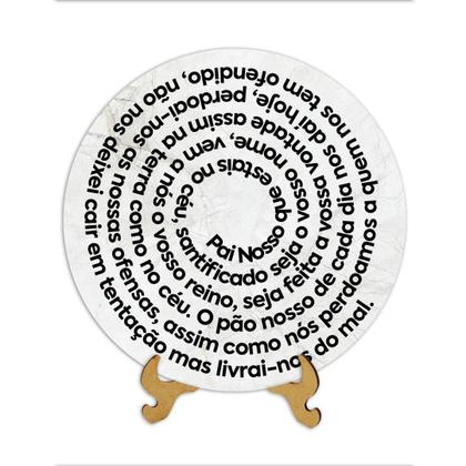 Imagem de Placas Religiosas com apoio de mesa Menino Jesus Sagrada Família Nossa Senhora Efeito 3D 20cm