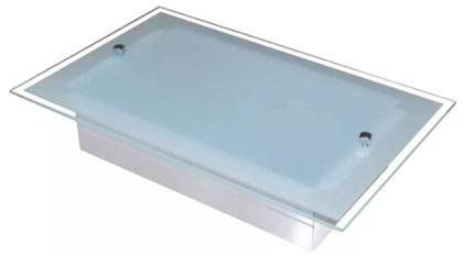 Imagem de Plafon Ou Arandela Retangular Plano 1 Lamp. Vidro Blumenau