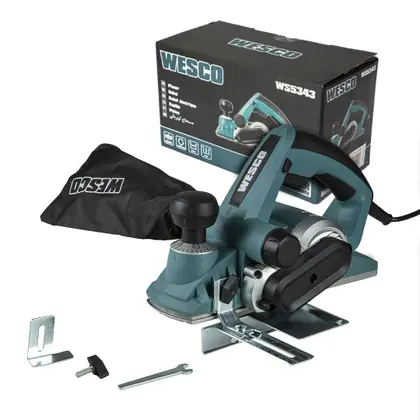 Imagem de Plaina 82Mm 900W Mod Ws5343 Wesco + Guia + Facas Instal 220V