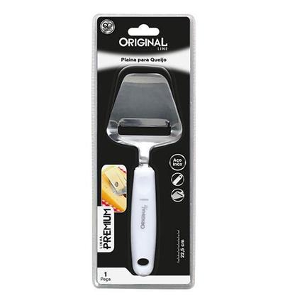 Imagem de Plaina De Queijo De Inox Premium Cabo Branco 22,5Cm Na Carte