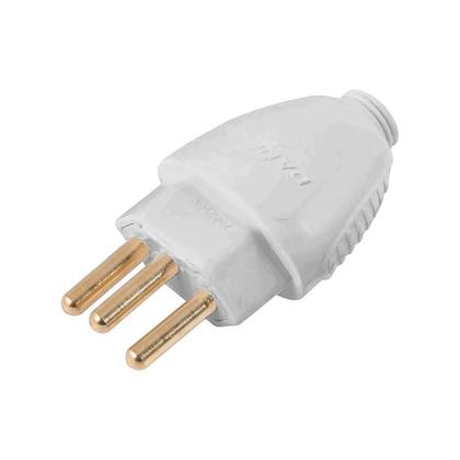 Imagem de Plug Desmontavel 3 Pinos 2p+t 10a/250v Cinza Dn1595 - PC / 12