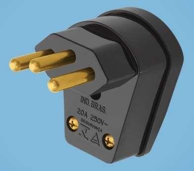 Imagem de Plug Fame Padrao Macho 2p+t 20a 90 Preto