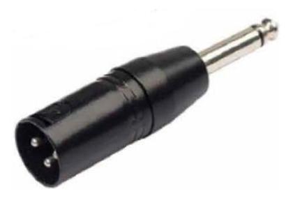 Imagem de Plugue Adaptador P10 Mono Metal X Xlr Macho Mxt Preto