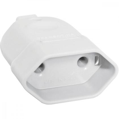Imagem de Plugue Fêmea 2P 10 A 250 V Tramontina Branco