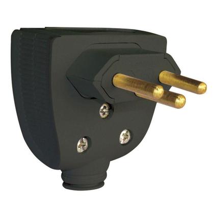 Imagem de Plugue Profissional Reforçado 2P+T 10 Ampères Preto - 615852 - PIAL