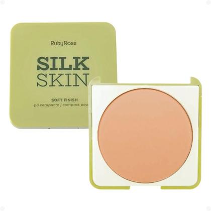 Imagem de Pó Compacto Ruby Rose Silk Skin Soft Finish Light HB-T1400-5