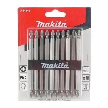 Imagem de Pontas Bits Duplas Philips Ph2 110mm 10un D-34849 Makita
