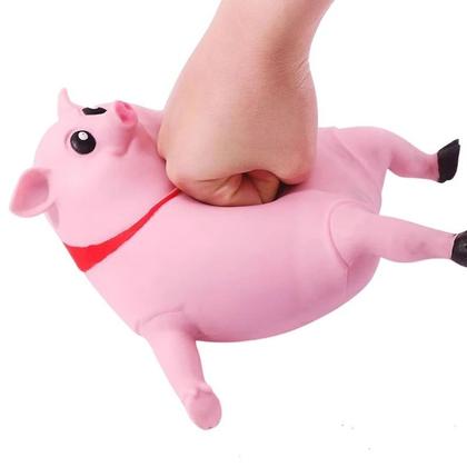 Imagem de Porquinho Anti Estresse Boneco Estica Aperta Esmaga Pig Splash Brinquedo Relaxante Resistente