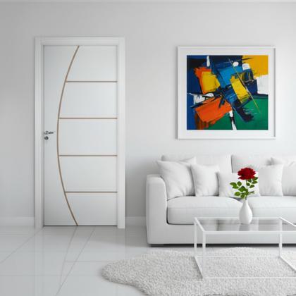 Imagem de Porta Belissima 6 Prime Batente 11 Cm Fechadura Stilo Externa 82 X 2,10 Lado Direito