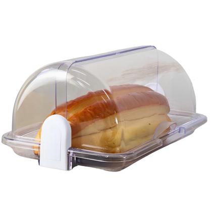 Imagem de Porta Pão Transparente com Tampa Articulável Cristal-Ideal para Mesa e Cozinha