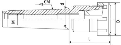 Imagem de Porta pinça cone morse 4 x er 40