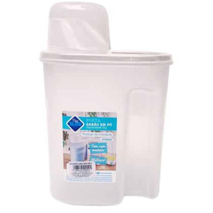 Imagem de Porta Sabão em Pó Multiuso 1,7L Com Tampa Copo Medidor 1 UN