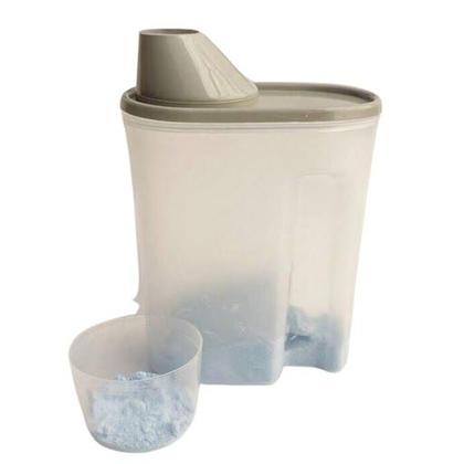 Imagem de Porta Sabão em Pó Multiuso 1,7L Com Tampa Copo Medidor 1 UN