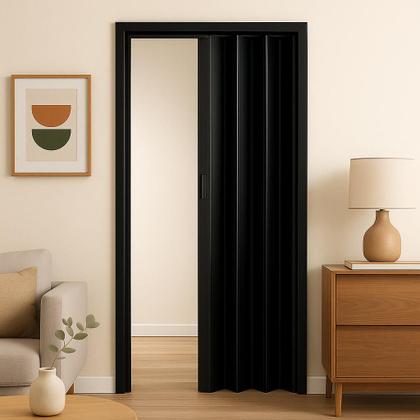 Imagem de Porta Sanfonada Pvc 0,84x2,10 Multilit Preta