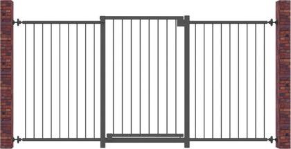 Imagem de Portão Multigrade Preto Divisor Ambiente 70Cm/140Cm - Nf1401