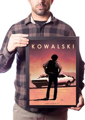 Imagem de Poster Com Moldura A3 Car Legends Kowaslki