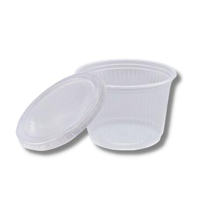 Imagem de Pote 250 Ml + Tampa Com 50 Descartável P/ Molho Sobremesa
