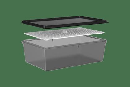 Imagem de Pote com Grade Coza Basic 4,5 Litros Preto e Fumê