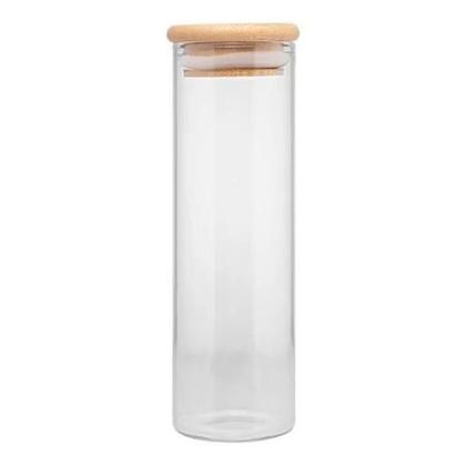 Imagem de Pote de vidro c/tampa de bambu 210ml