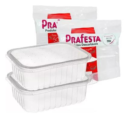 Imagem de Pote Descartável 350ml Freezer Microondas Marmita Fit 24un